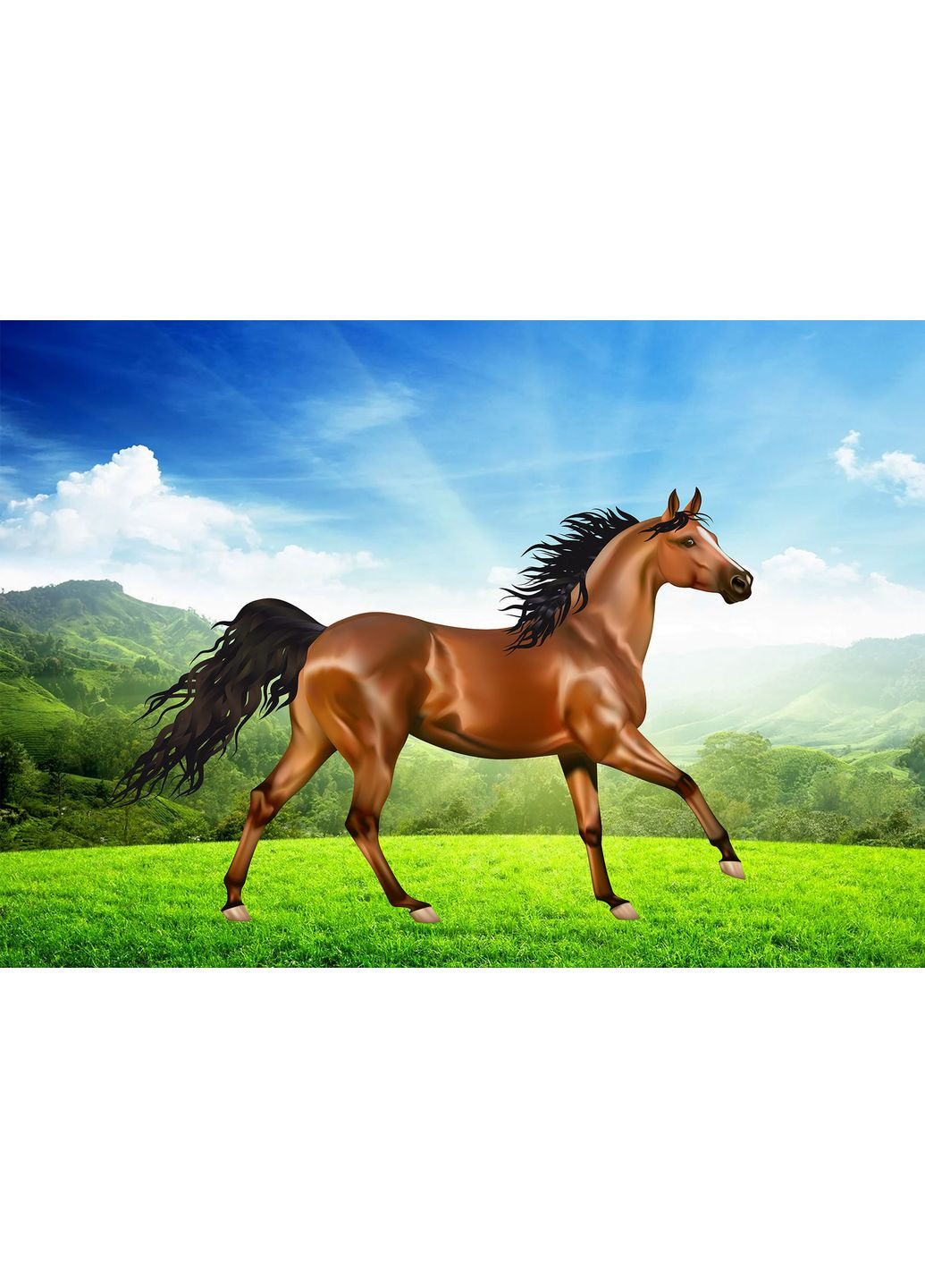 Календар настінний квартальний на 2026 рік на три пружини,, рік Коня, Кінь, символ року Кінь,Horses, 29,7х61см Apriori (353848447)