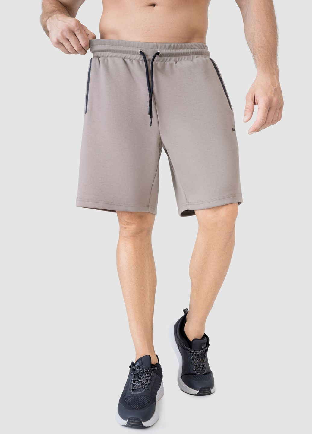 Шорти коричневі з трикотажу 3XL Avecs (340473095)