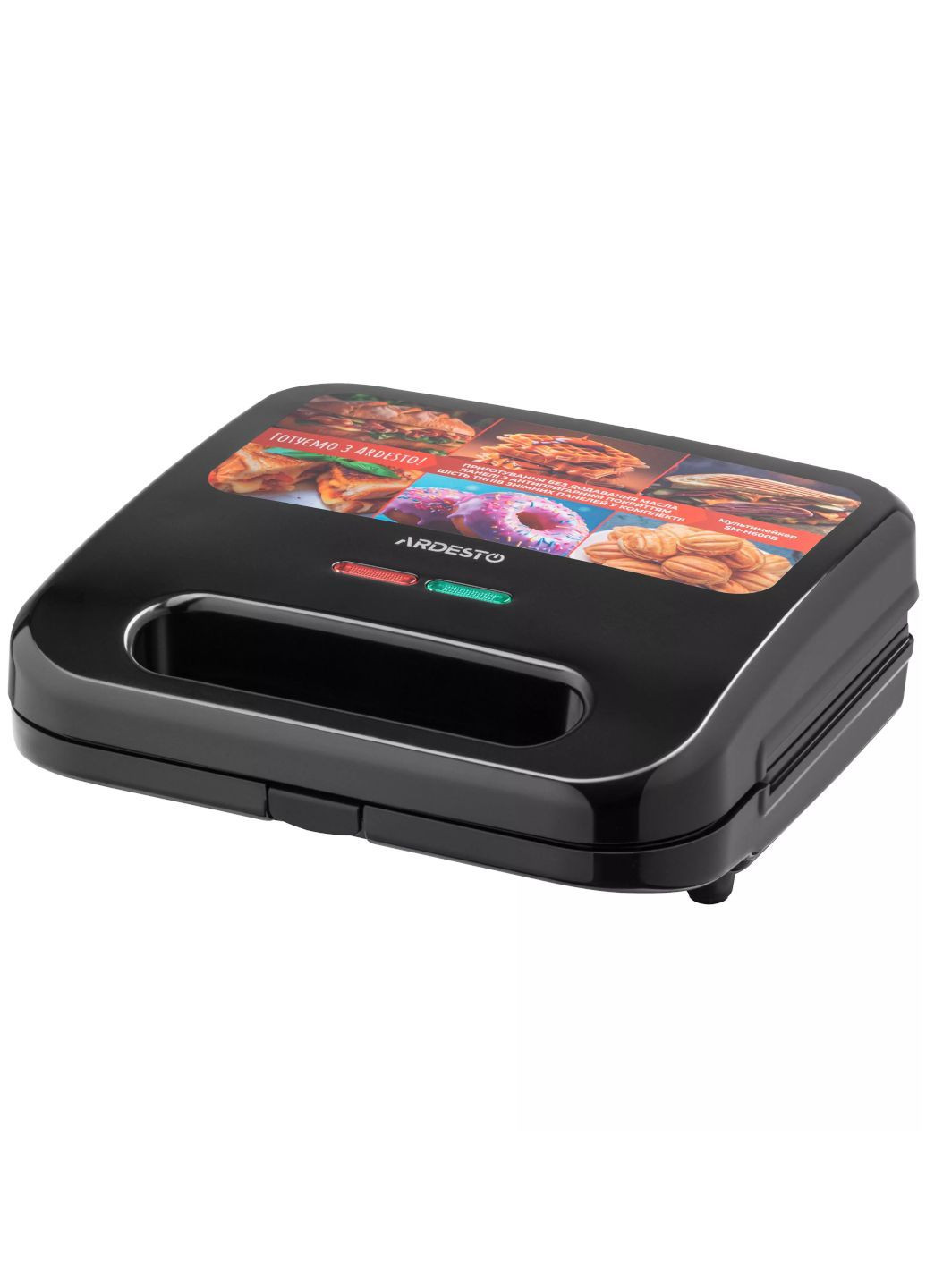 Мультимейкер 6 в 1 с сменными панелями: сендвичи, вафли, капкейки/оладьи, орешки, гриль, пончики Ardesto (368887539)