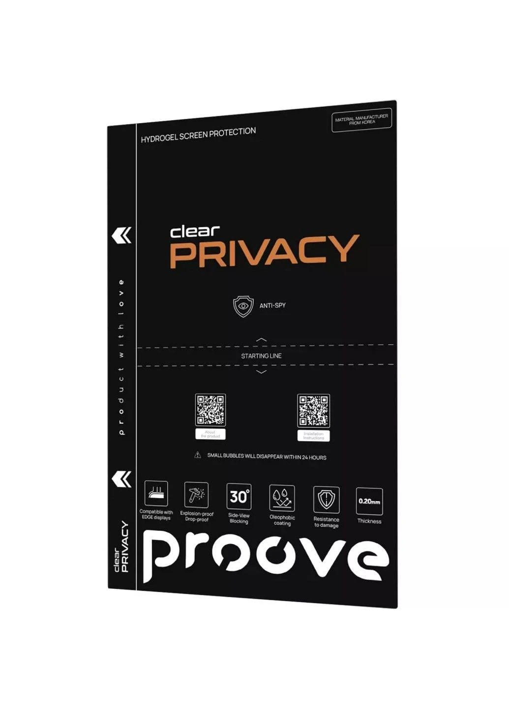 Защитная гидрогелевая пленка Hydrogel Screen Protection PRIVACY (matte) для Samsung GalaxyA9(2019) Proove (387745589)