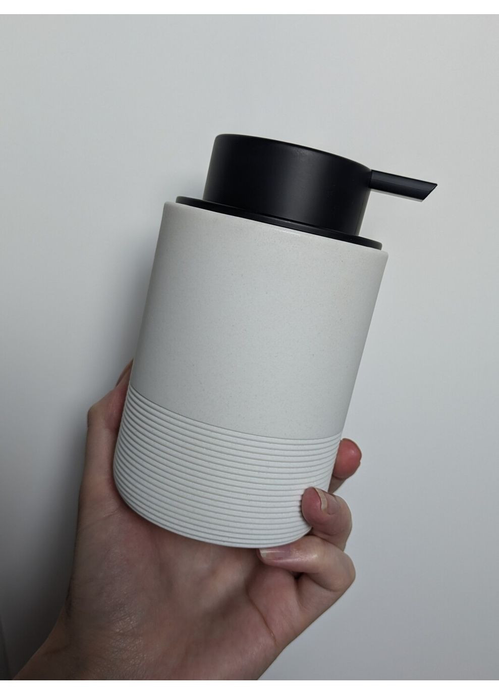 Набір для ванної білий з чорним No Brand (360900822)