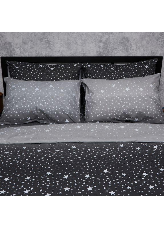 Комплект постільної білизни Бязь Gold Люкс «» Полуторний 143х210 наволочки 2х70х70 (MS-820006597) Moon&Star Night Sky (356114637)