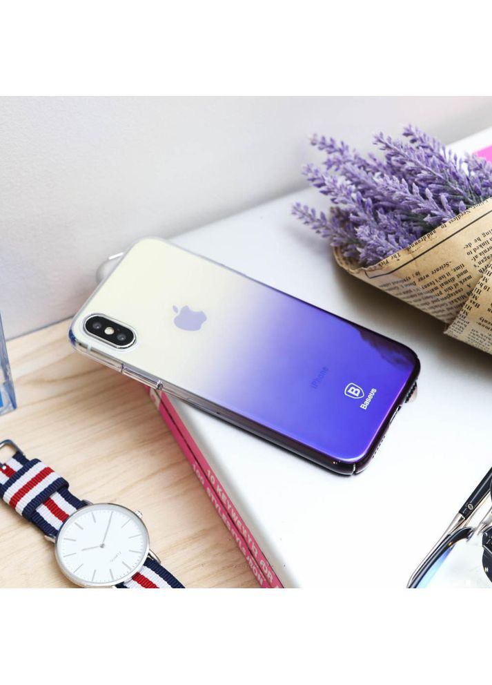 Панель Glaze для iPhone X/XS Blue (WIAPIPH8-GC01) Baseus (352506845)