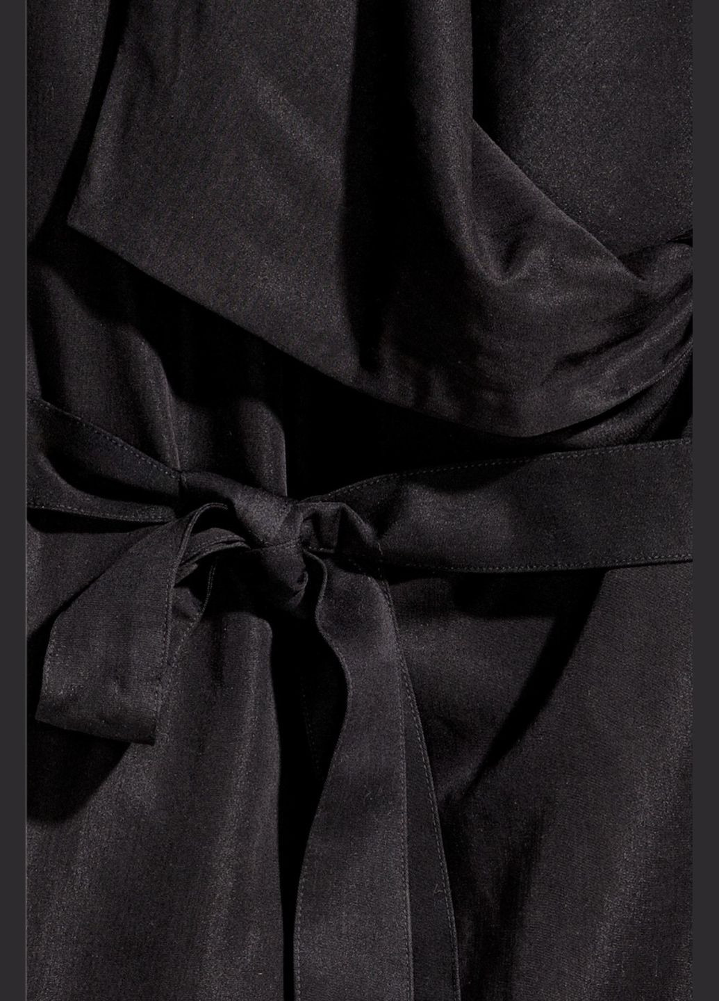 Черное демисезонное Тренч из вискозы H&M