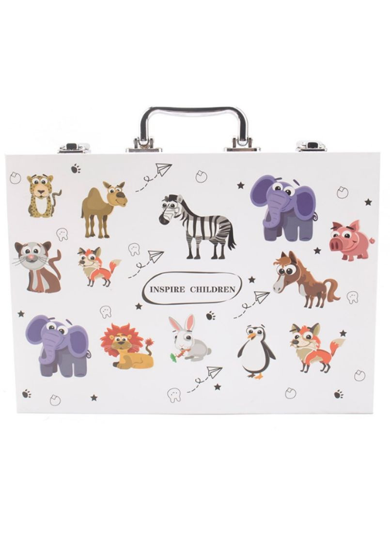 Набір для дитячої творчості та малювання в алюмінієвій валізці 68 предметів (2104618608) No Brand (344465687)