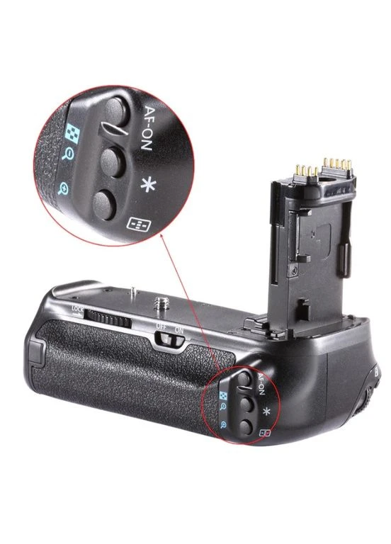 Батарейный блок BG-E14 (замена) для камер Canon EOS 70D, 80D, 90D аккумуляторный держатель, черный Neewer (380938889)