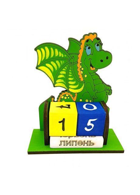 Вічний календар з образом Дракона-Драконель (165х145х60 мм) No Brand (316717560)