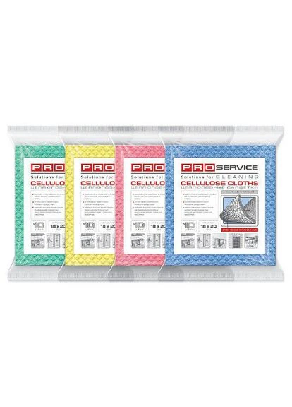 Салфетки Pro Service целлюлозные влаговпитывающие 5 шт. Синие (19301000) No Brand (385268959)