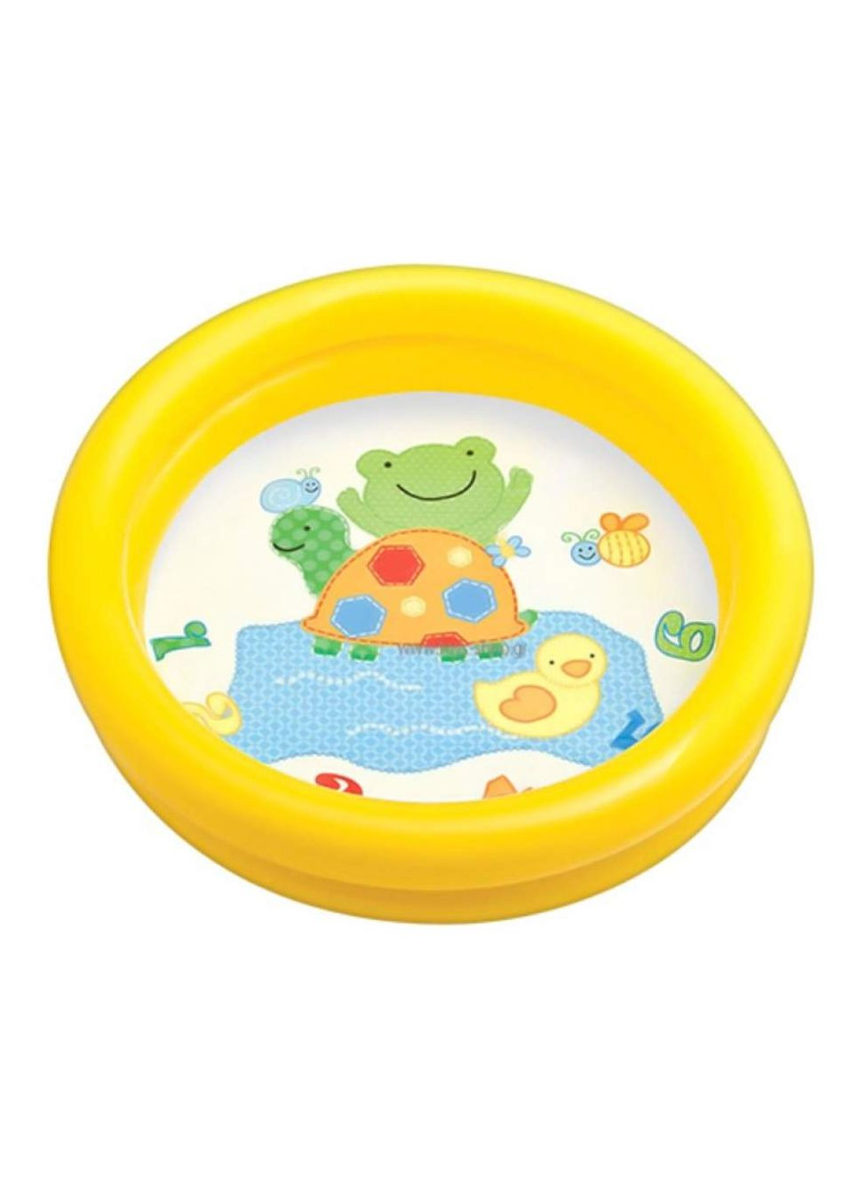 Бассейн круглый с ремкомплектом 61х15 см желтый (59409YL) Intex (364114663)