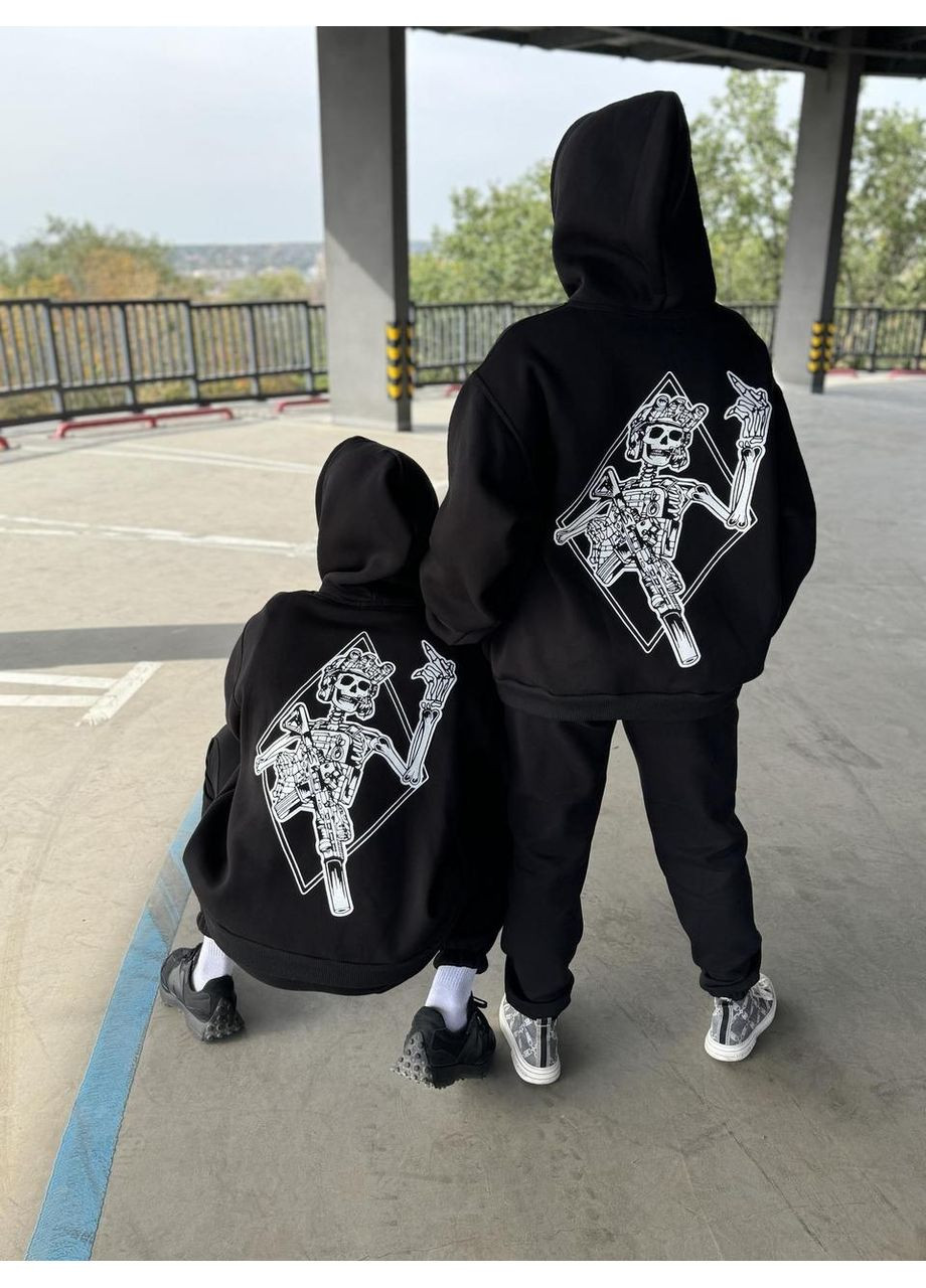 Худые милитари без флиса, унисекс, цвет черный, размеры XXL No Brand (370218028)