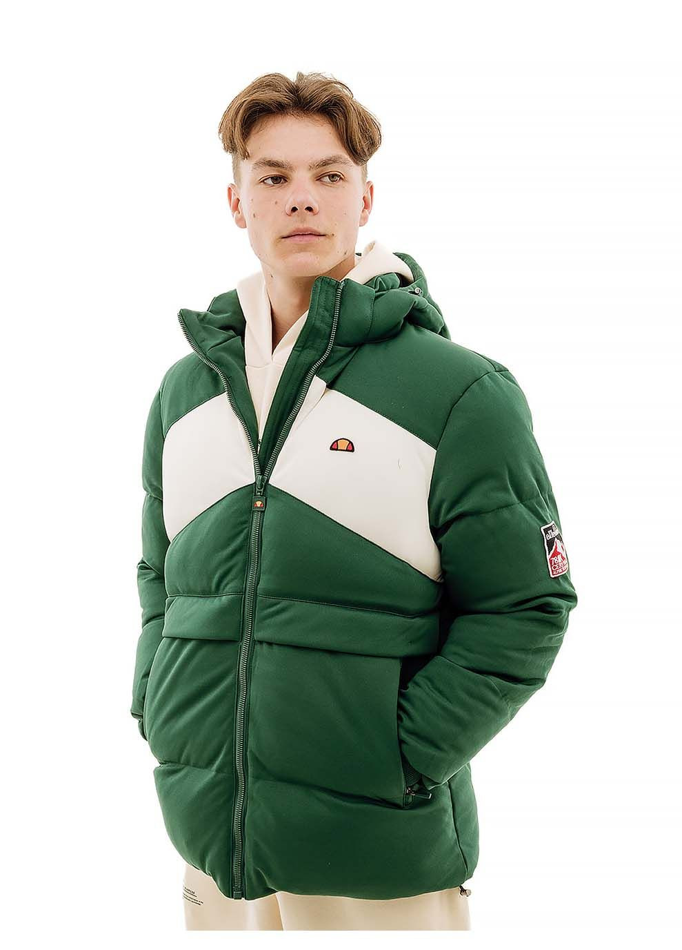 Зеленая демисезонная мужская куртка padolti padded jacket зеленый Ellesse
