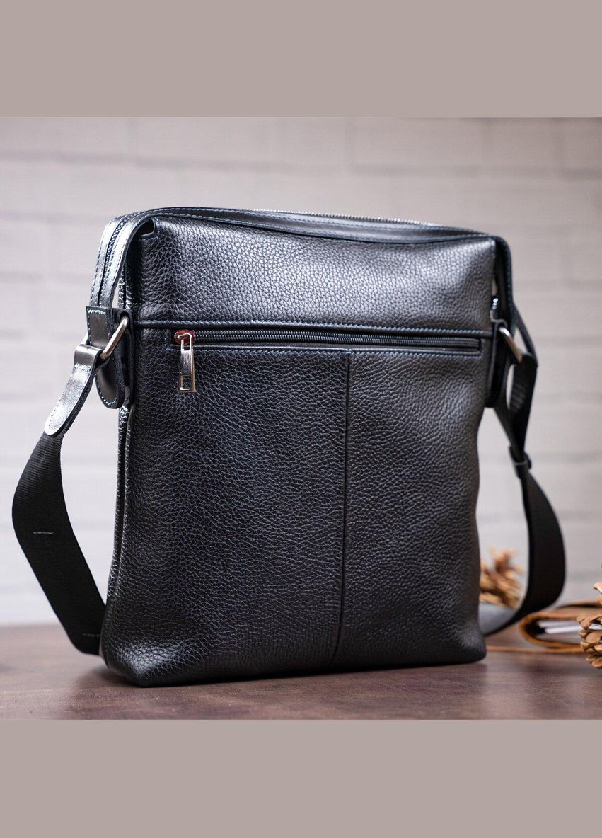 Сумка мужская 11122 кожаная Черная Shvigel (298568556)