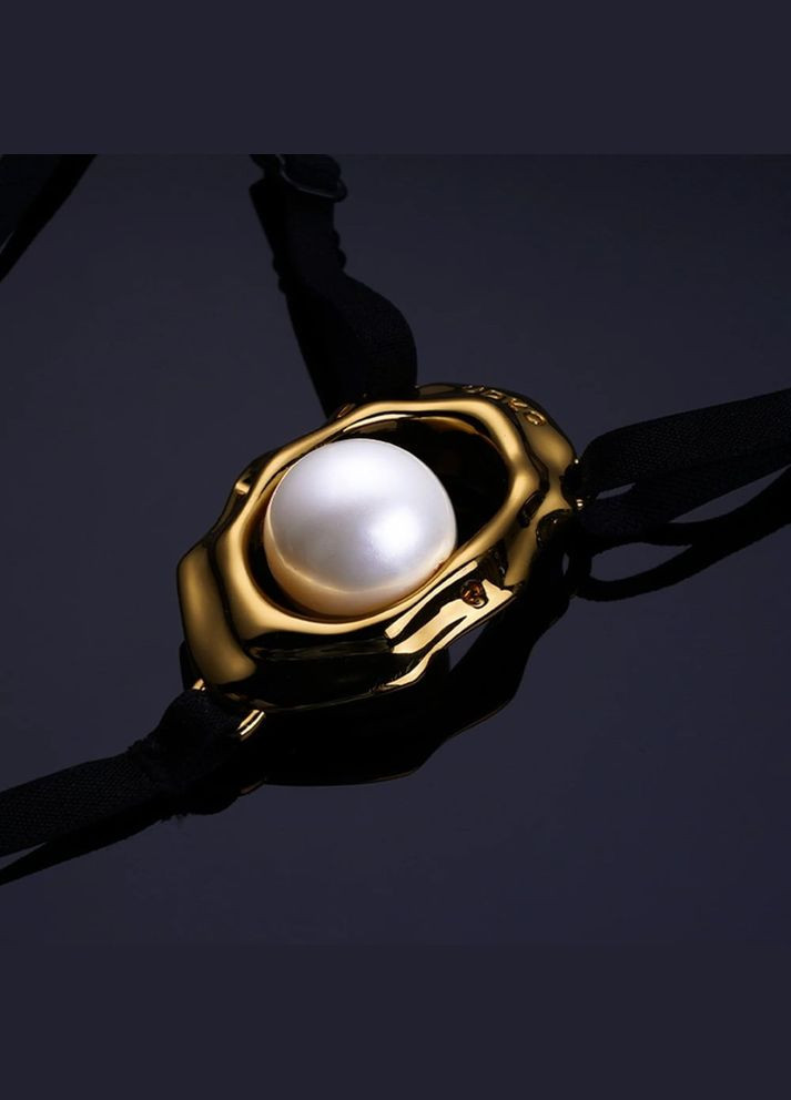 Стрінги з перлиною, що стимулює клітор UPKO Moist Eyes G-string, чорний No Brand (303883179)