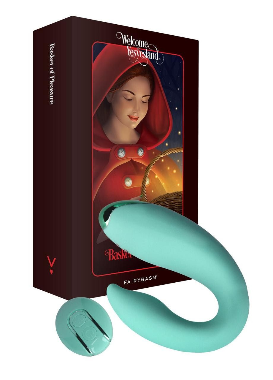 Вібратор для пар FairyGasm PleasureBerry green, зарядний кейс, пульт ДК No Brand (366879844)