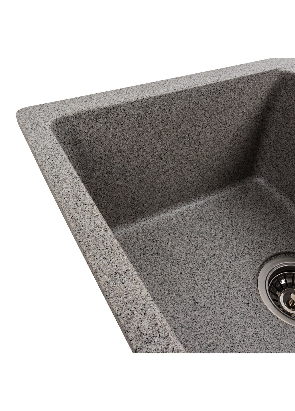 Гранітна мийка для кухні ZIRKONE 6250 матова Сірий Valeso (358059680)