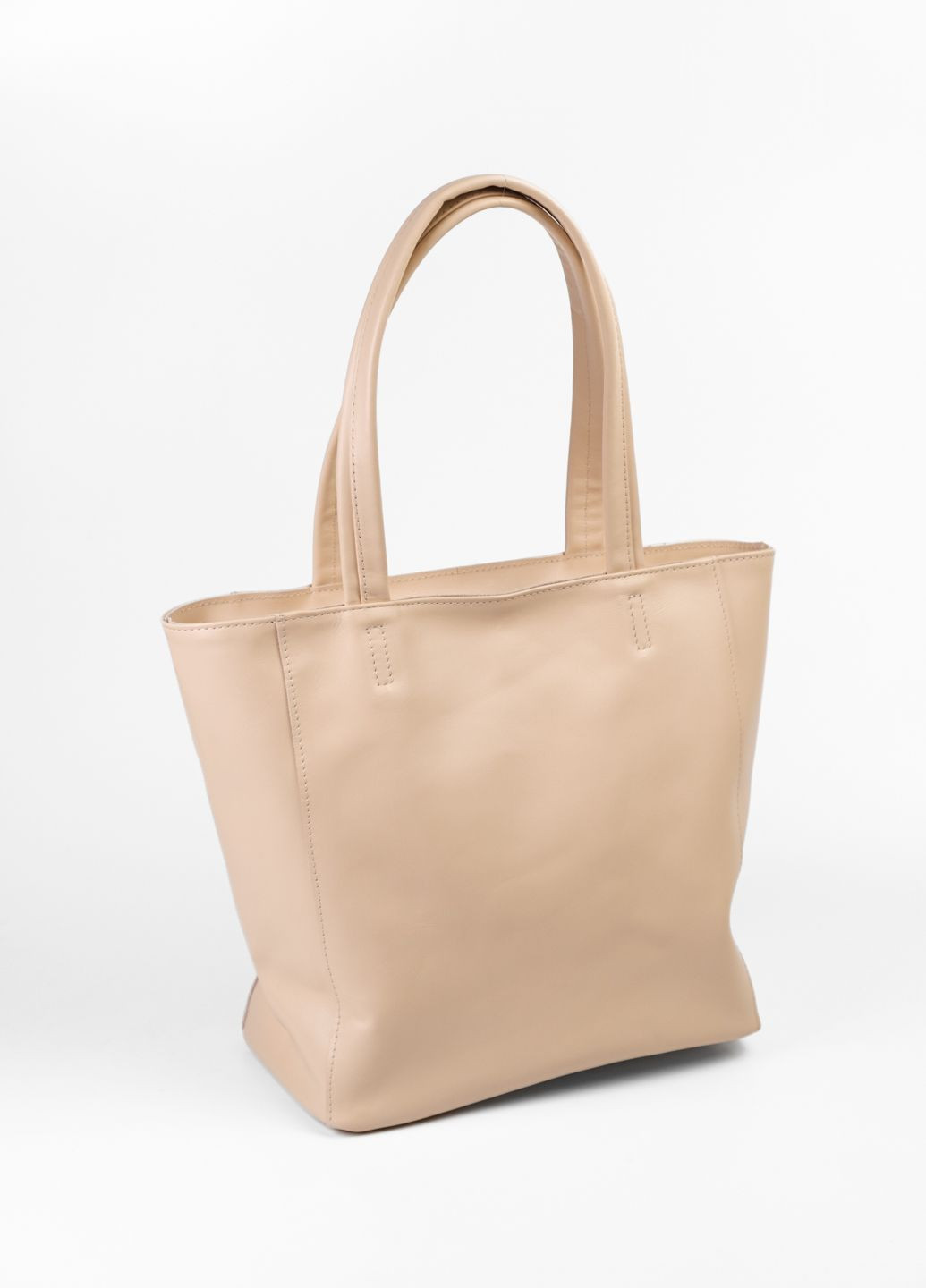 Шопер на подкладе с двумя ручками большой натуральный бежевый кожа 1813 5712 ARTiS Bags Сумка (328083051)