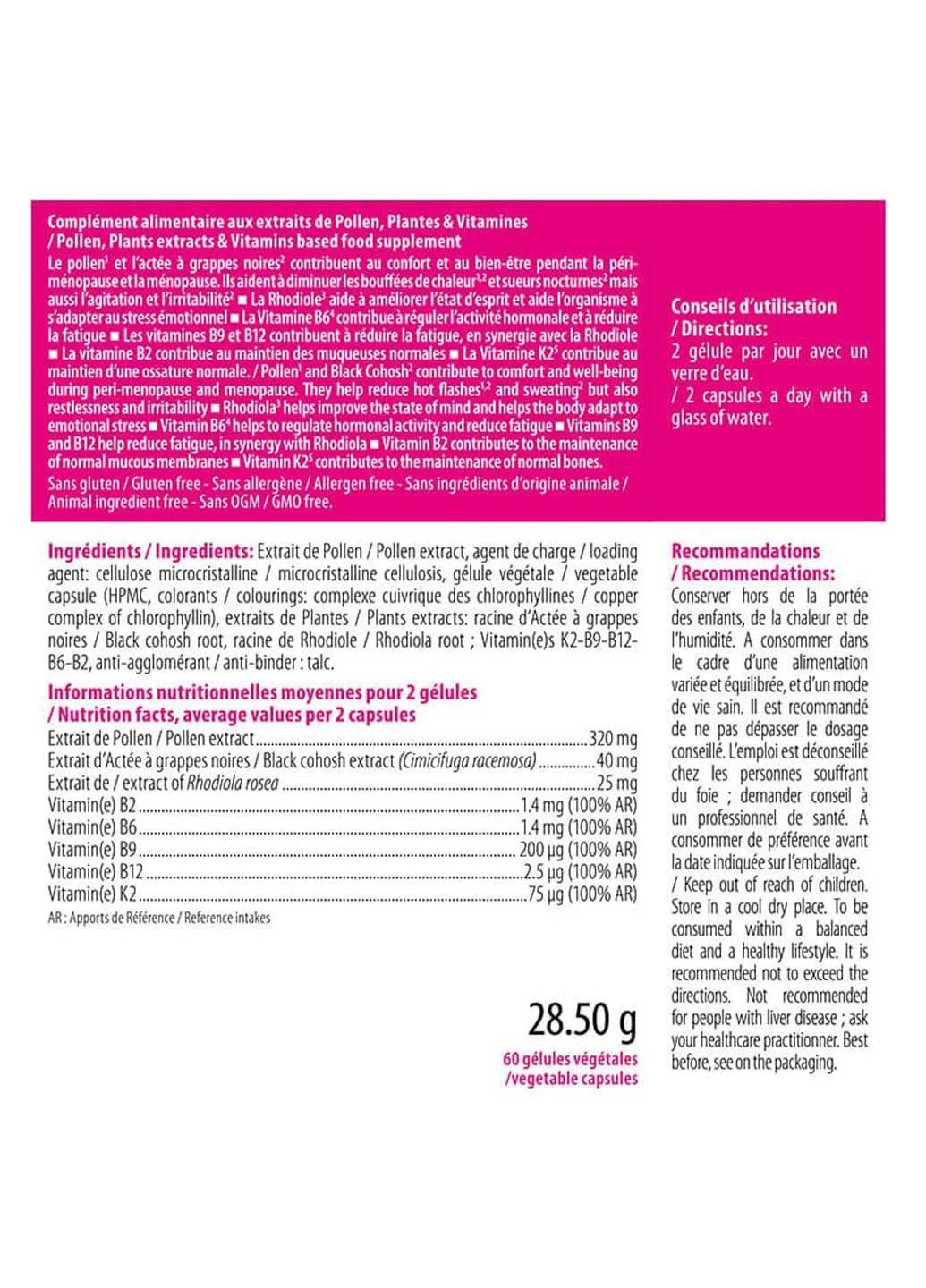 Комплекс при менопаузі MENOGYNE 60 Caps INELDEA (301769584)