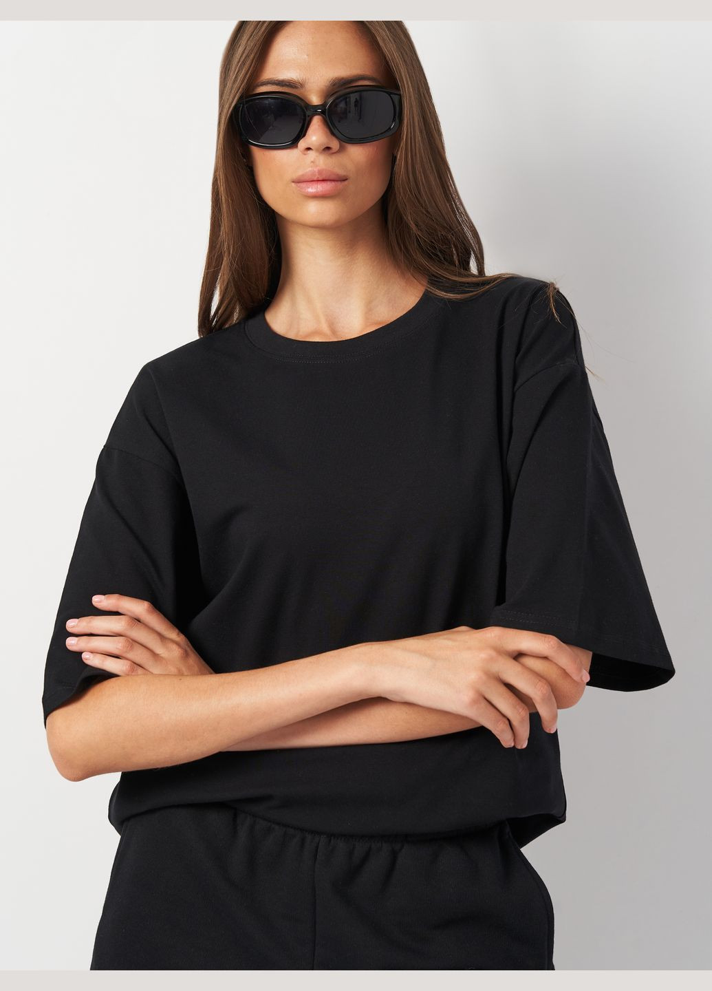 Футболка оверсайз женская Роза - (299261064)