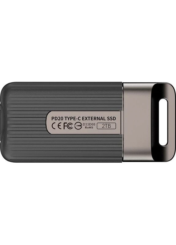 Накопичувач портативний — зовнішній диск SSD USB-C 2 TB PD20 Mini (TPSEG5002T0C102) Team (334117316)