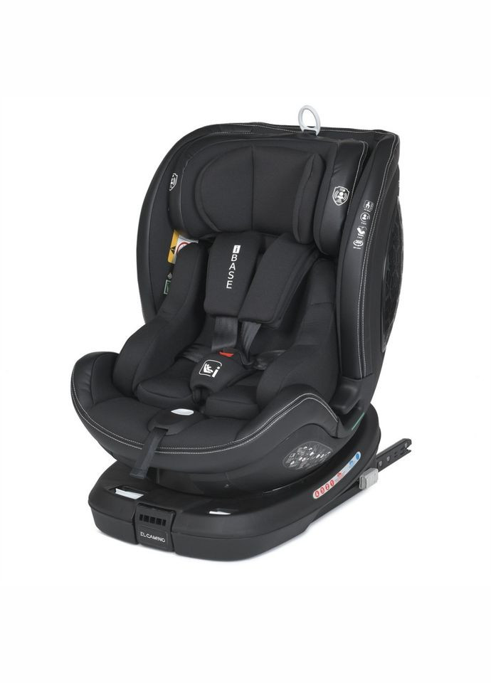 Детское автокресло ME 1109 i-BASE Jet Black, i-SIZE R129 (рост ребенка 40-150см) El Camino (361243700)
