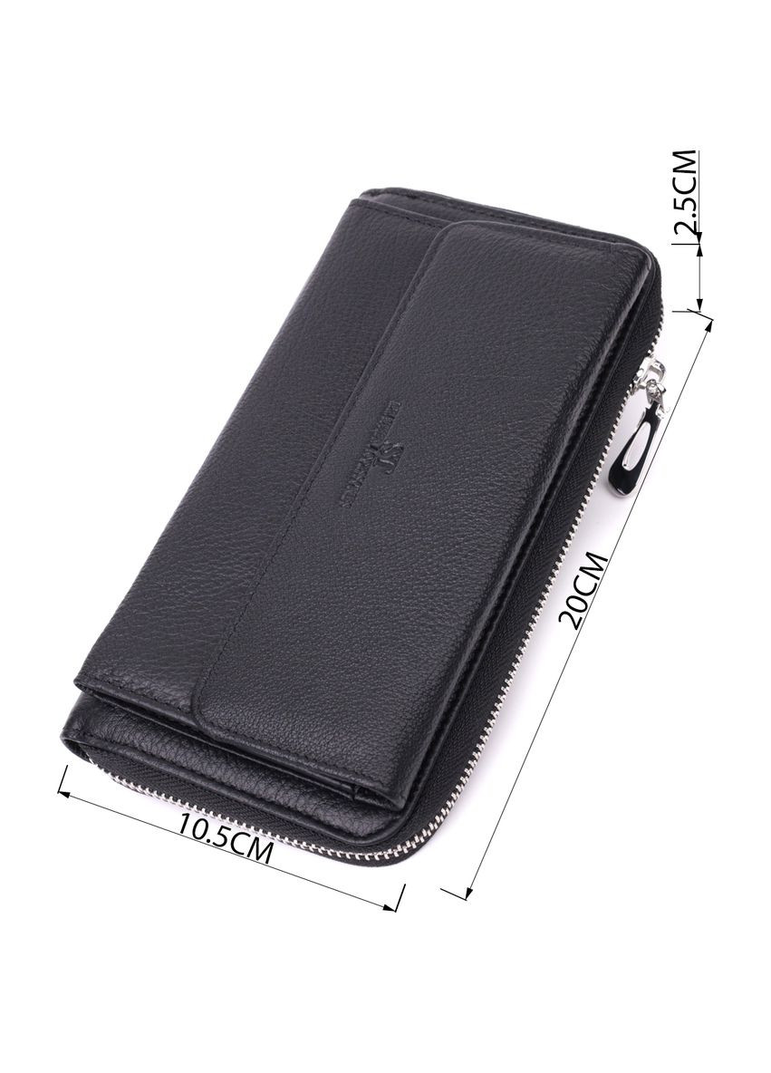 Функциональный кошелек-клатч унисекс из натуральной кожи 20х10,5х2,5 см 22529 st leather (329196368)