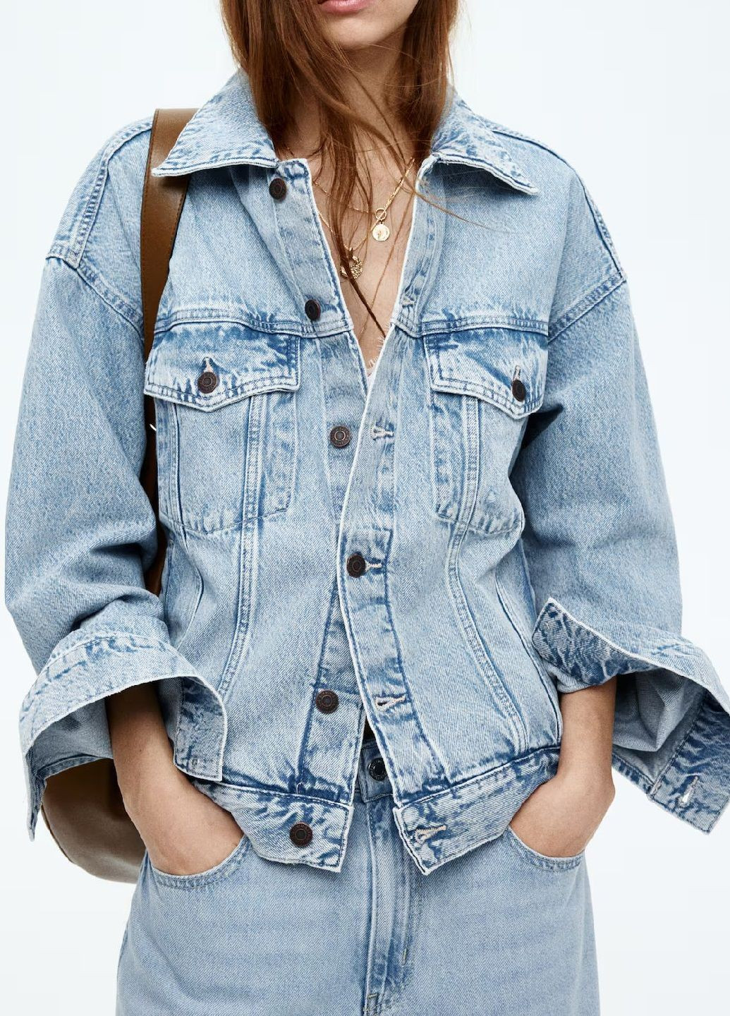 Світло-синя демісезонна куртка H&M