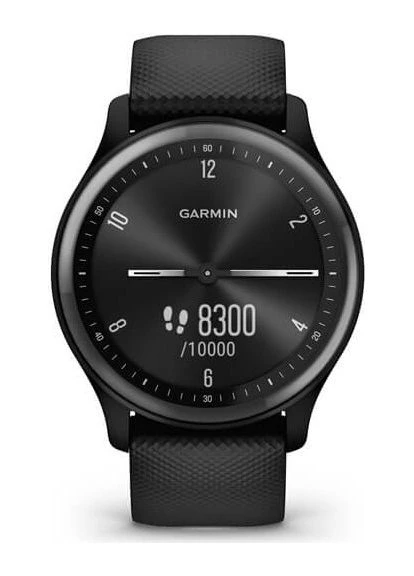 Смарт-часы Vivomove Sport Black Case and S. Band w. Slate Accents (010-02566-00) Garmin (391472826)