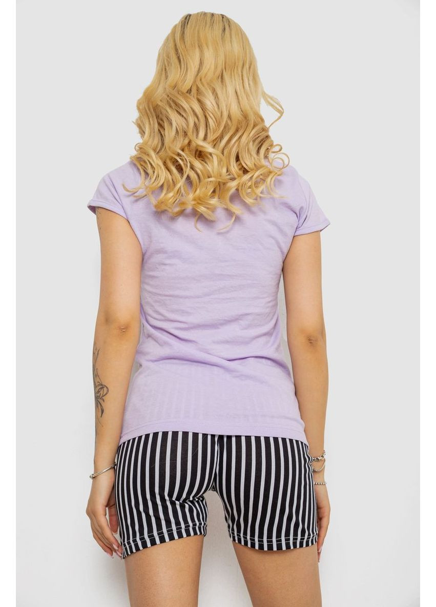 Сиреневая женская пижама с принтом, 243r3253 Ager