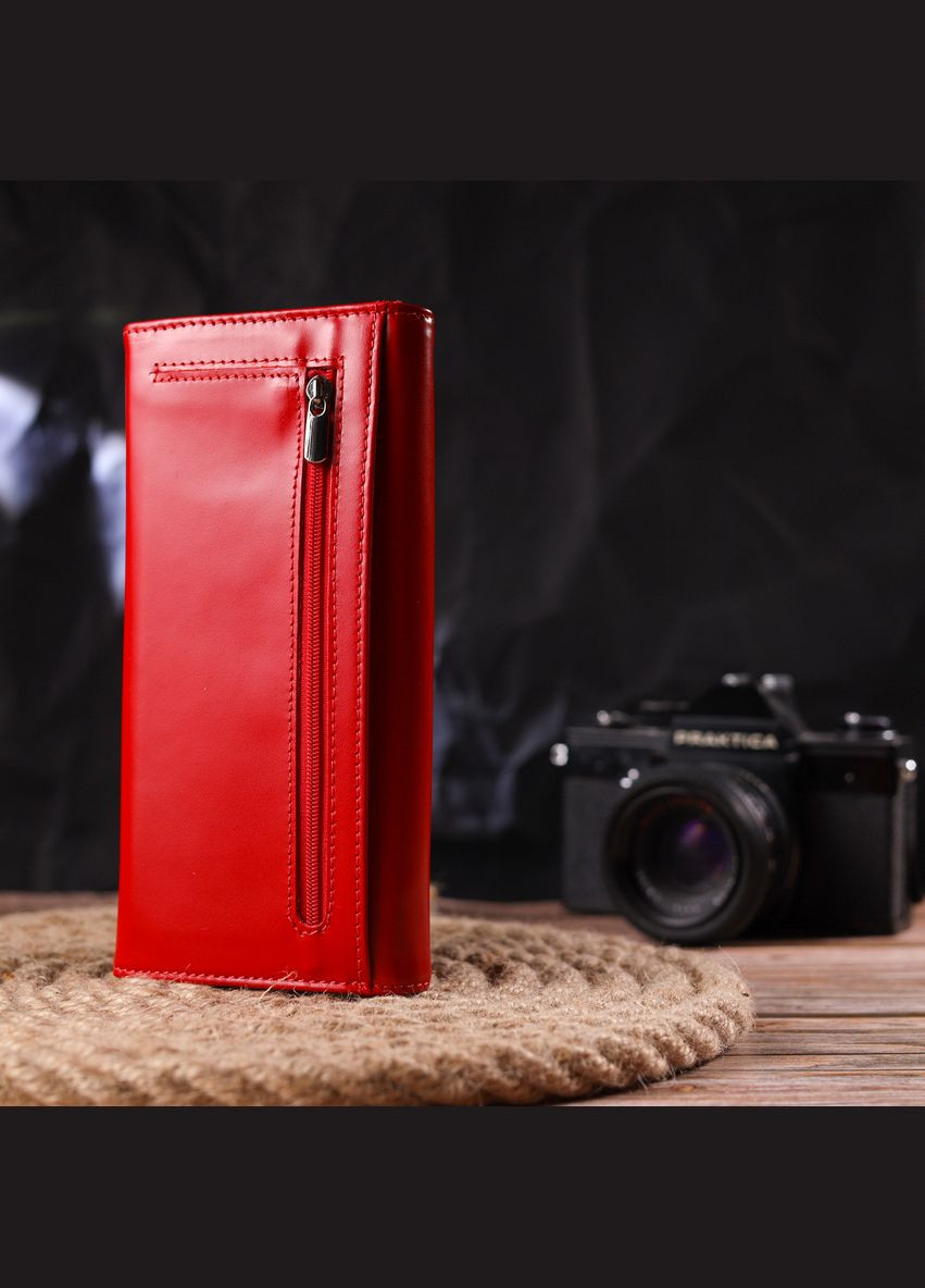 Жіночий яскравий гаманець з натуральної гладкої шкіри 21626 Canpellini (331911079)