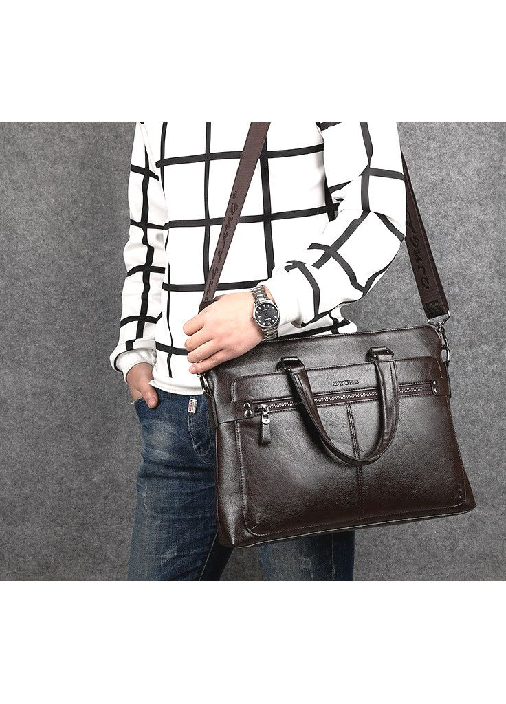 Мужская сумка для ноутбука экокожа деловой портфель для макбука планшета рюкзак для работы ProDobro (363260018)