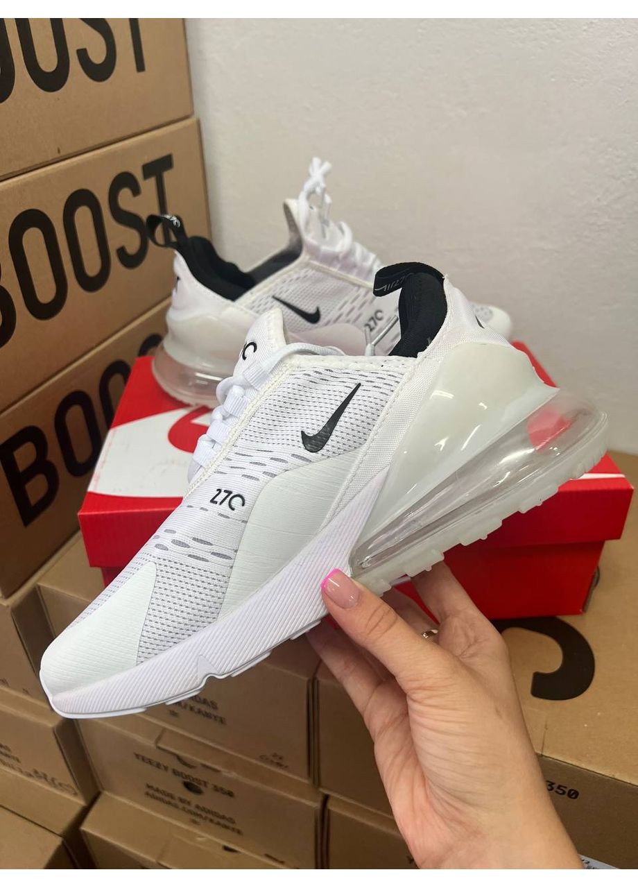 КРОСІВКИ ЖІНОЧІ NIKE AIR MAX 270 WHITE НАЙК АІР МАКС 270 No Brand білі демісезони (368868366)