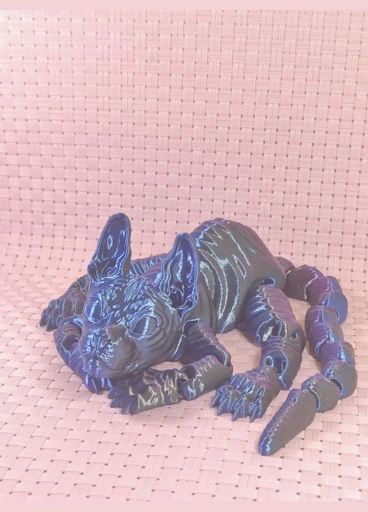 Іграшка Кішка Сфінкс Виготовлено з пластику хамелеон UA3D (303136792)