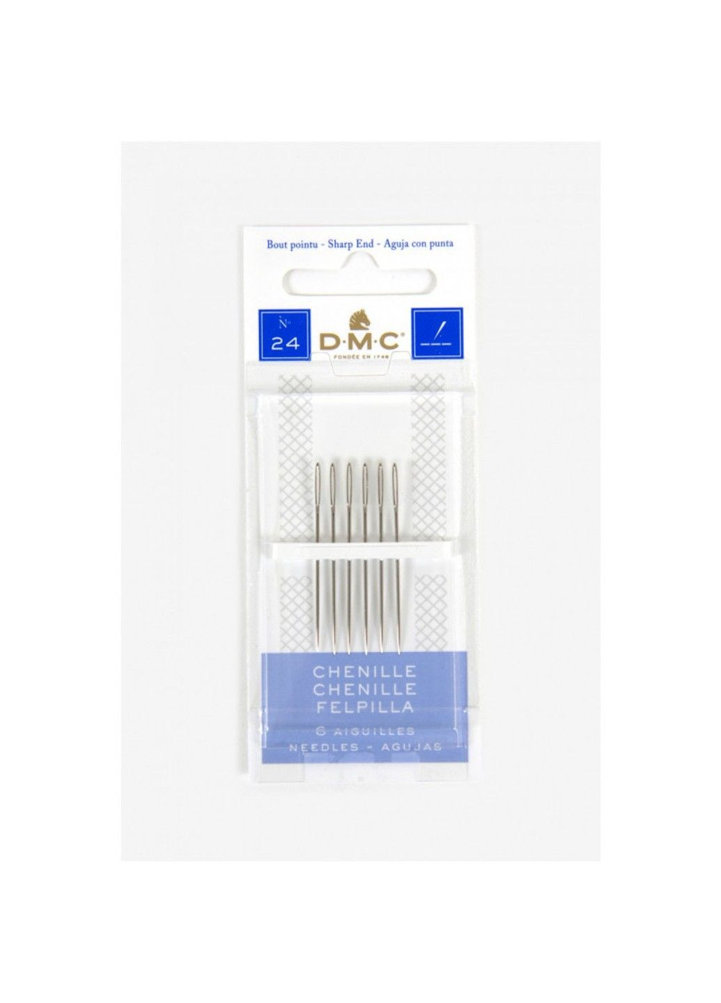 Игла DMC (Франция) Иглы шенил №24 (6 шт) вышивка бисером, нитками, лентами, гладью No Brand (334343095)