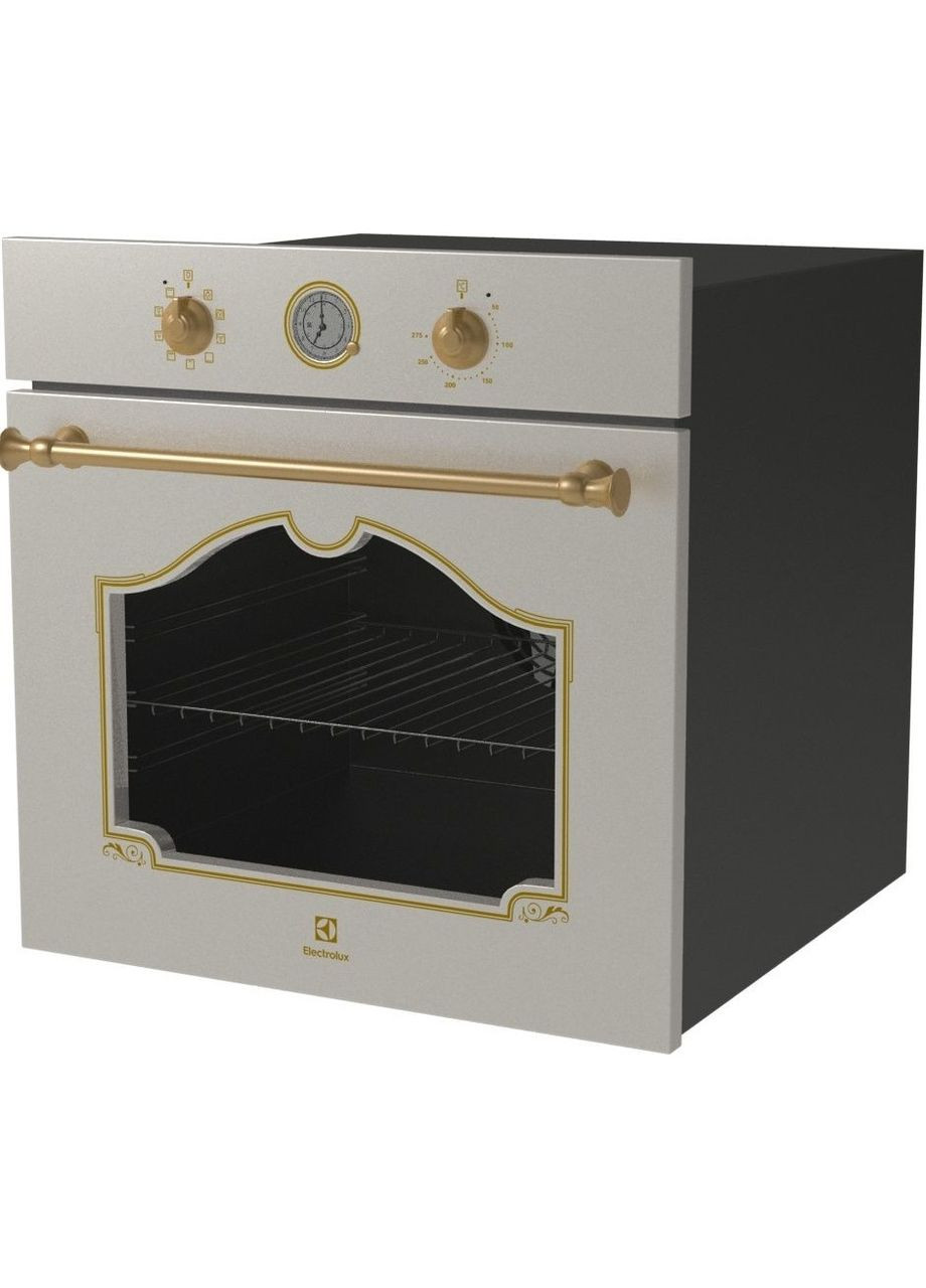 Духовой шкаф электрический Rococo, 72л, A, конвекция, телескопические направляющие, шампань Electrolux (372460755)