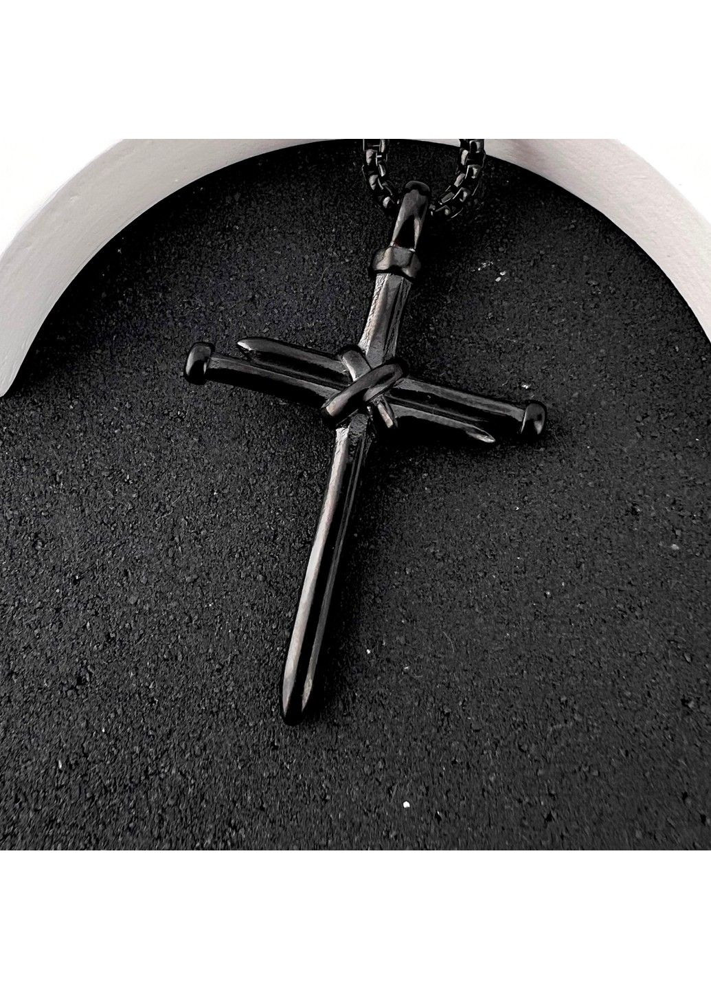 Крестик из нержавеющей медицинской стали PSC-107 No Brand (351503734)