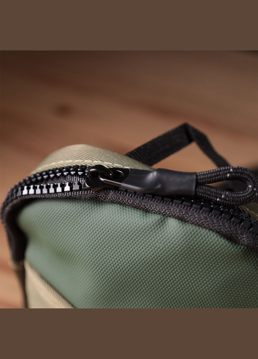 Небольшая слинг сумка для путешествий из качественного текстиля зеленый 22871 Vintage (362418089)