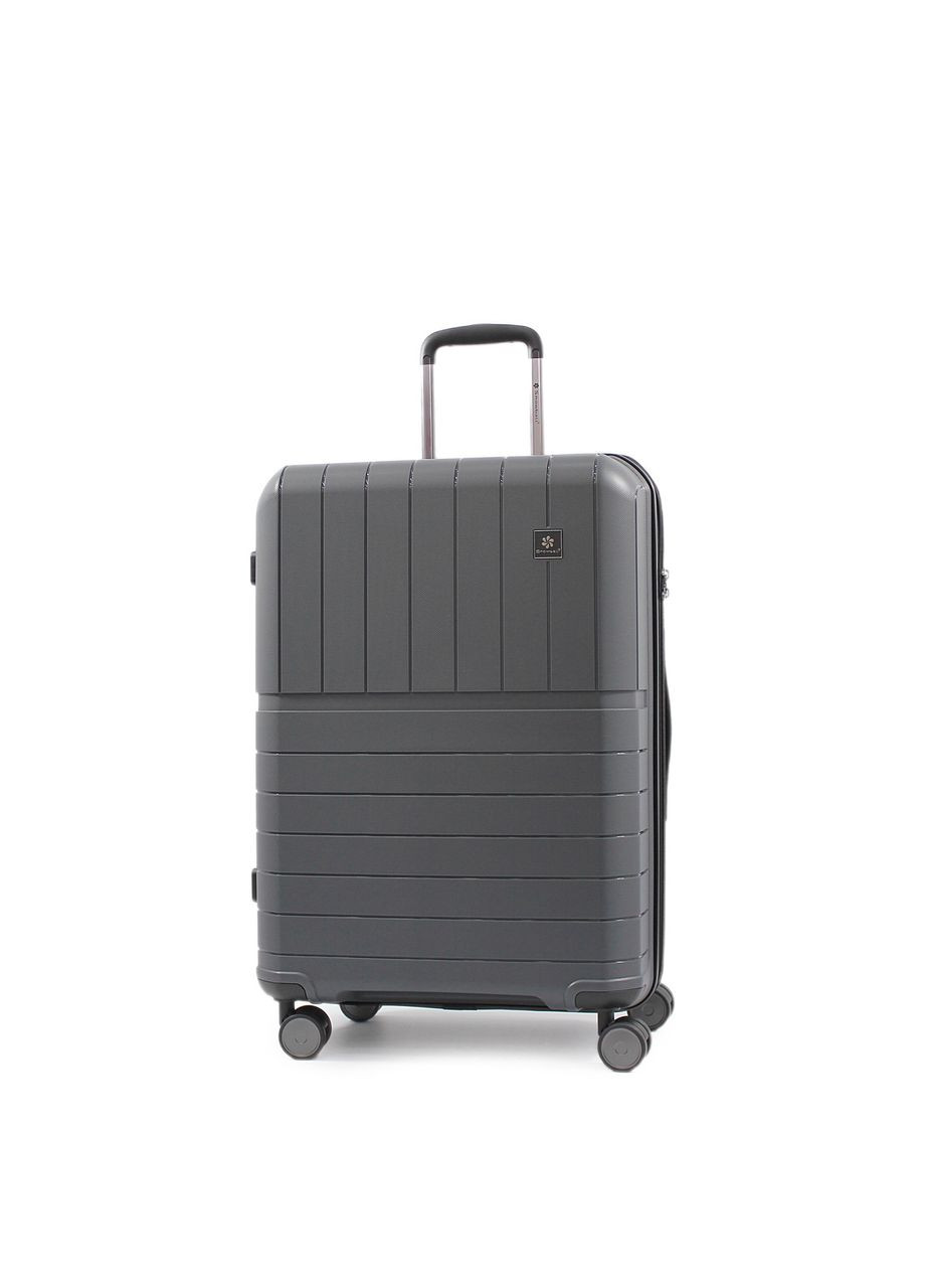 Валіза середня M поліпропілен сіра 67х45х26+5/82л/3.8кг/ 39403 Snowball (324802021)