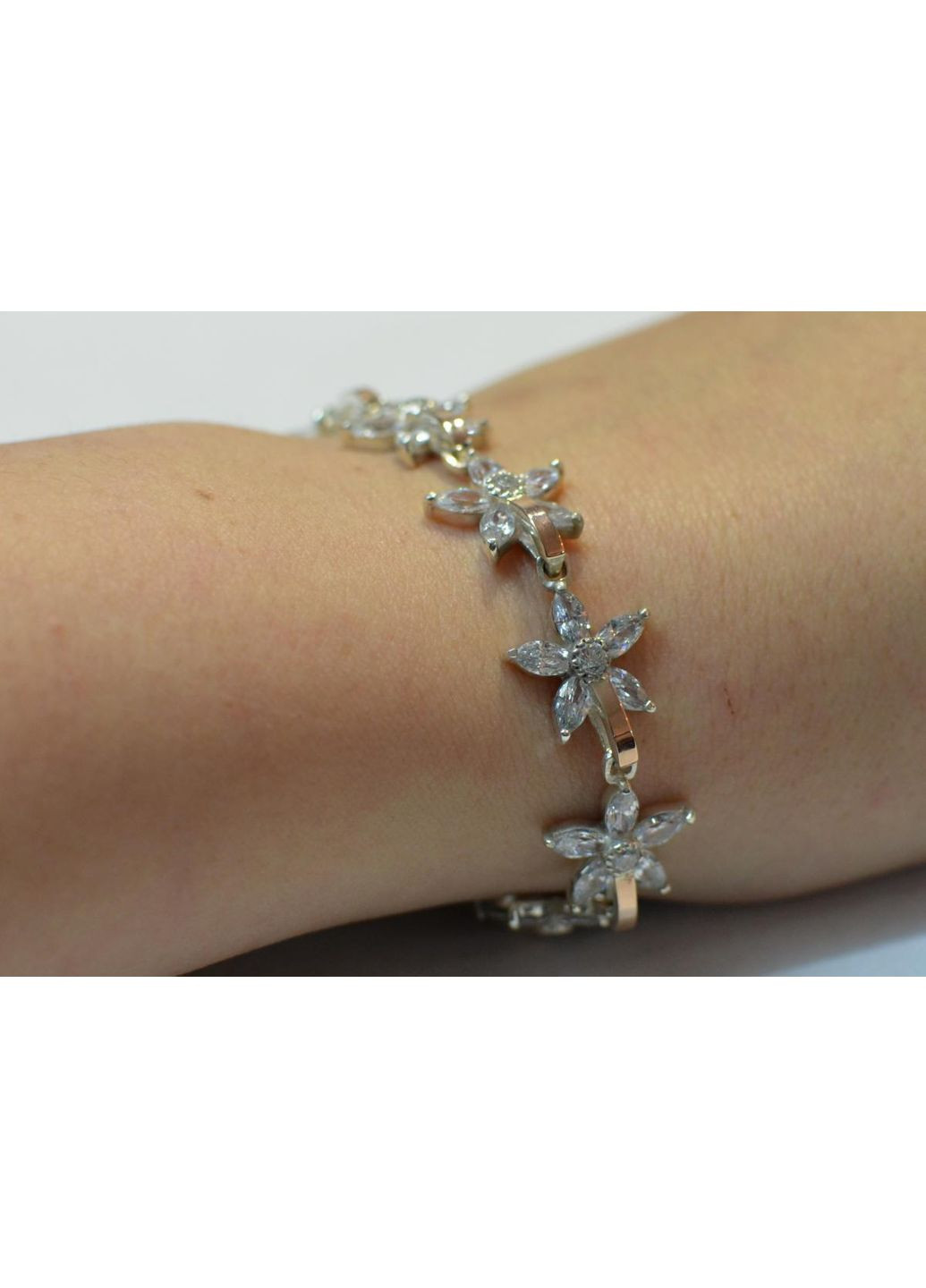 Серебряный браслет с напайками из золота Silver Style (367112781)