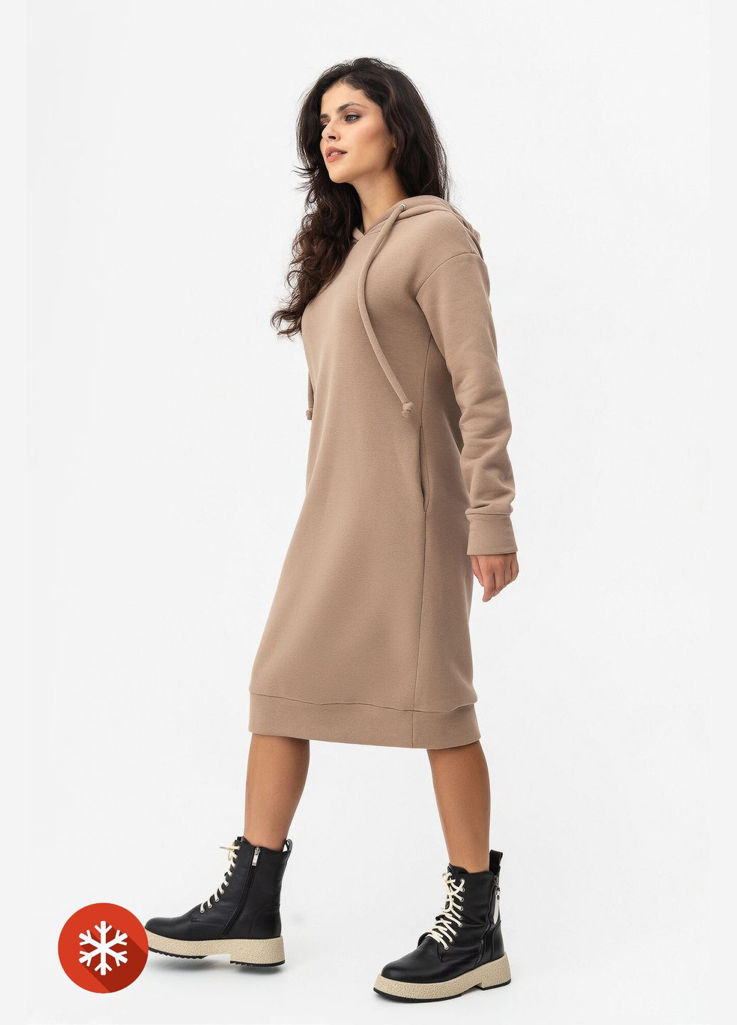 Бежева сукня lenna Garne однотонна