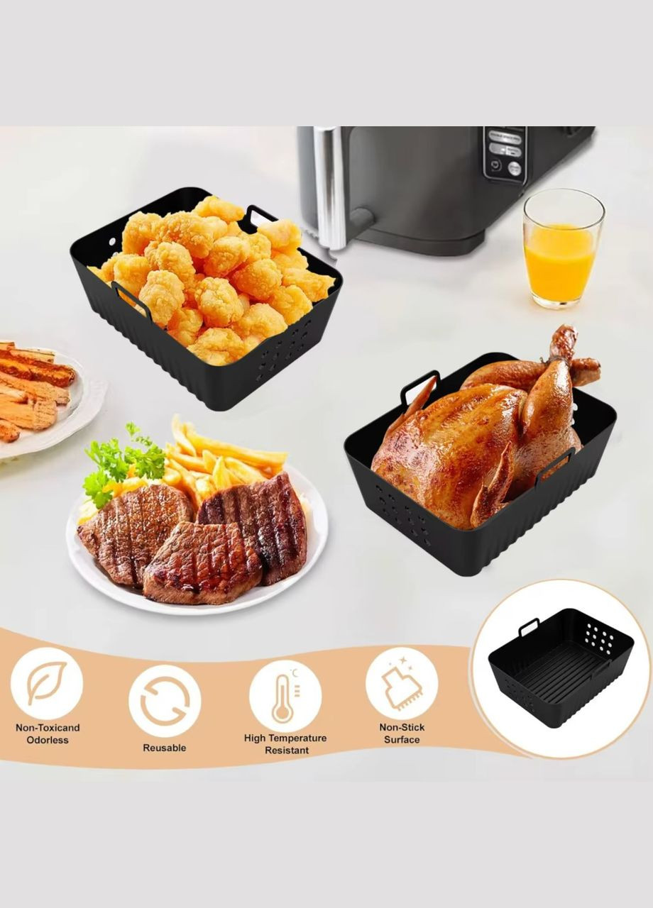 Силіконові форми з вентиляцією 4.8+4.8л для подвійного аерогрилю 7.6-9.5л Ninja (341325131)