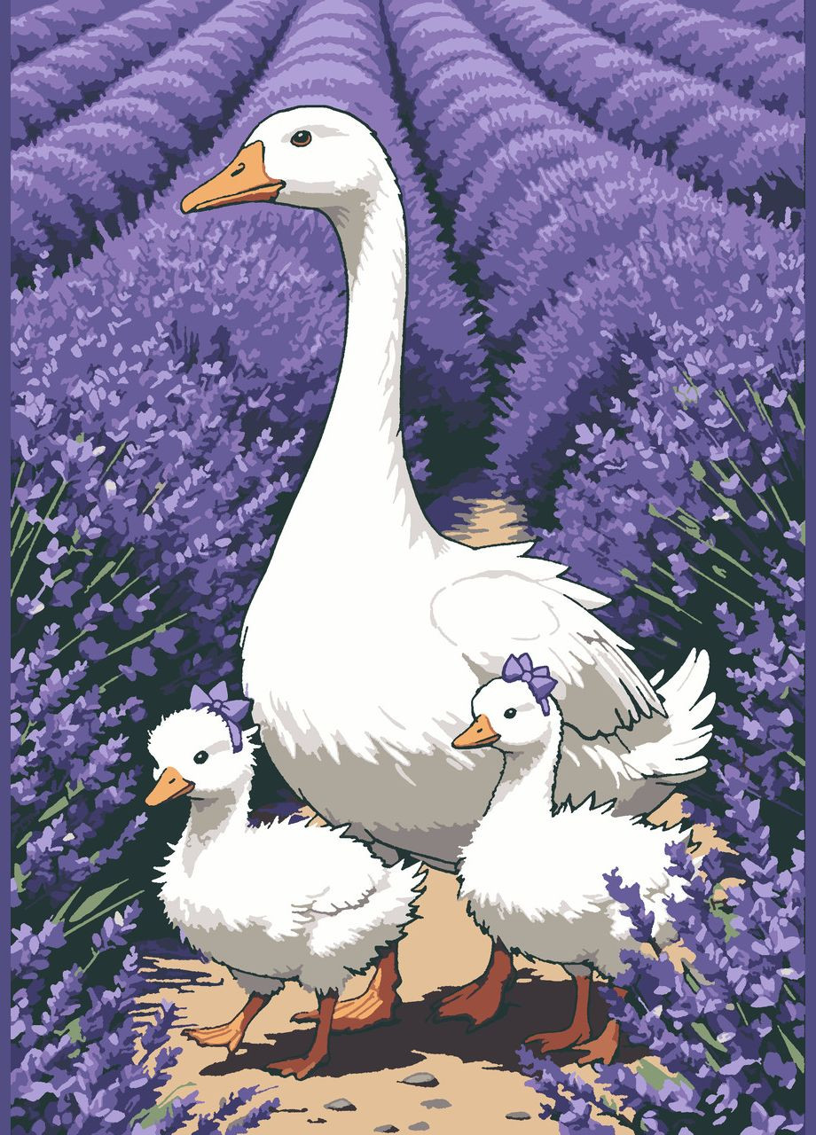 Картина по номерам Лавандовый променад 28x40 см (RB-1147) Riviera Blanca (337171620)