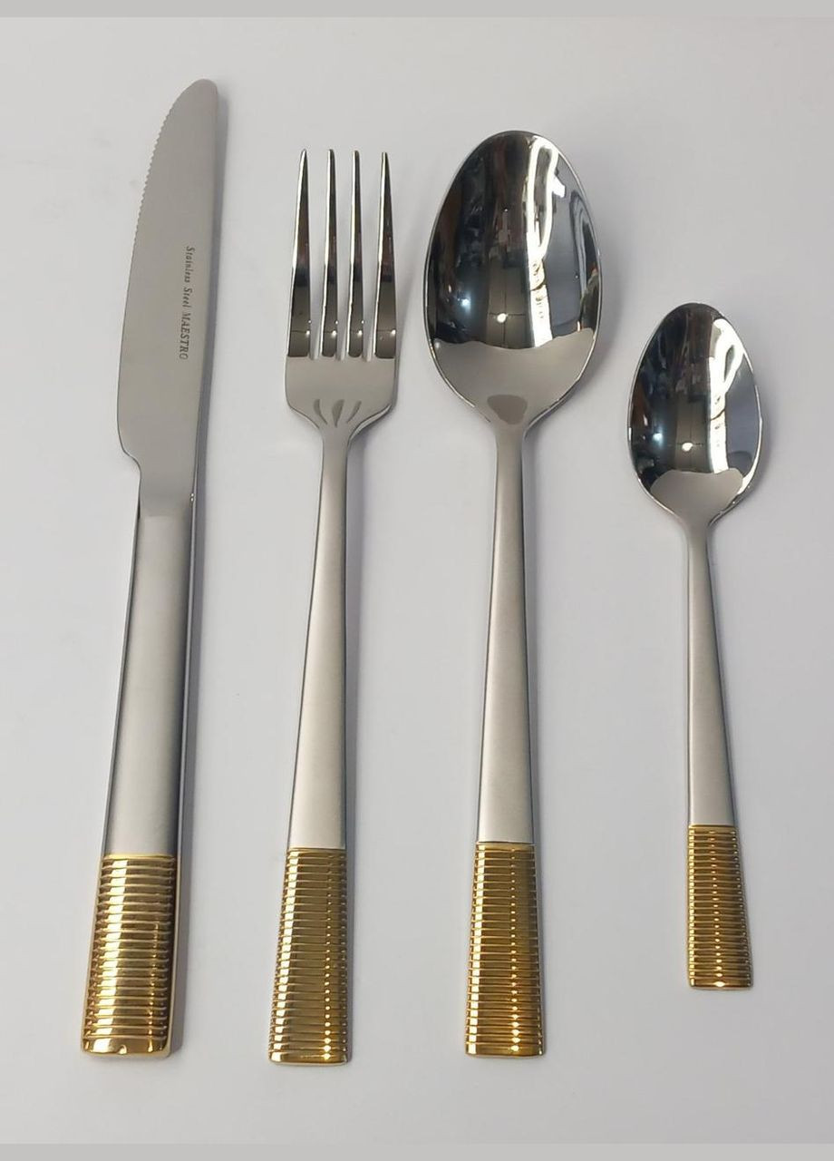 Набір столових приладів Фраже 24 предмети MR-1520G-24 Maestro (304269842)