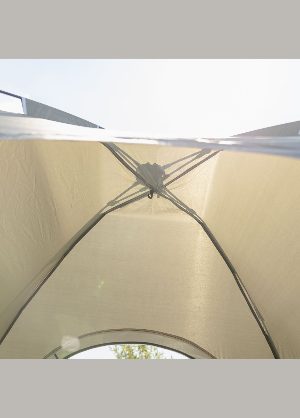 Палатка туристическая двухместная 200*200*140 см, армейская зеленая LUGI (341325836)