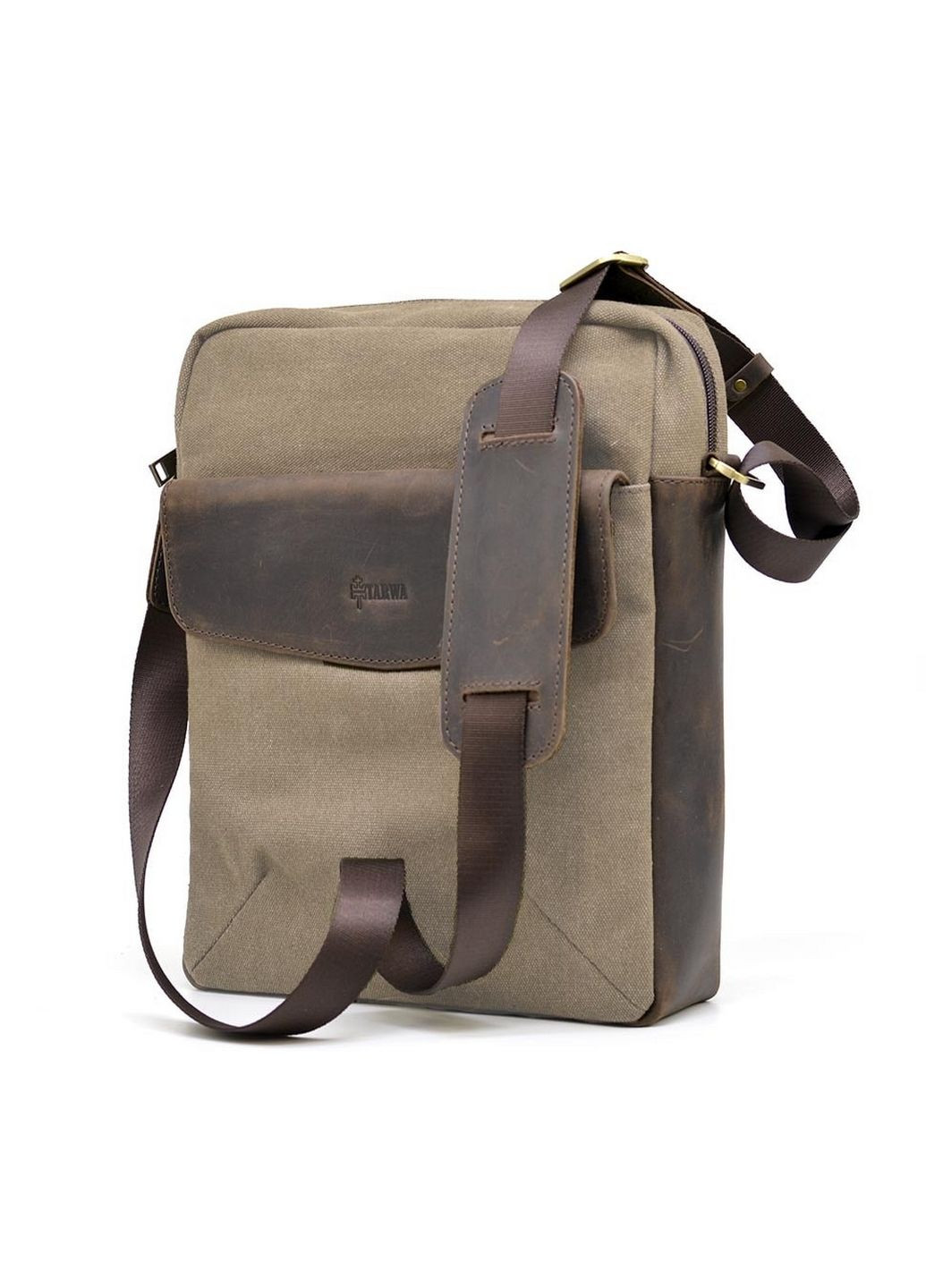 Чоловіча шкіряна сумка через плече 32х27х8 см TARWA (315870146)