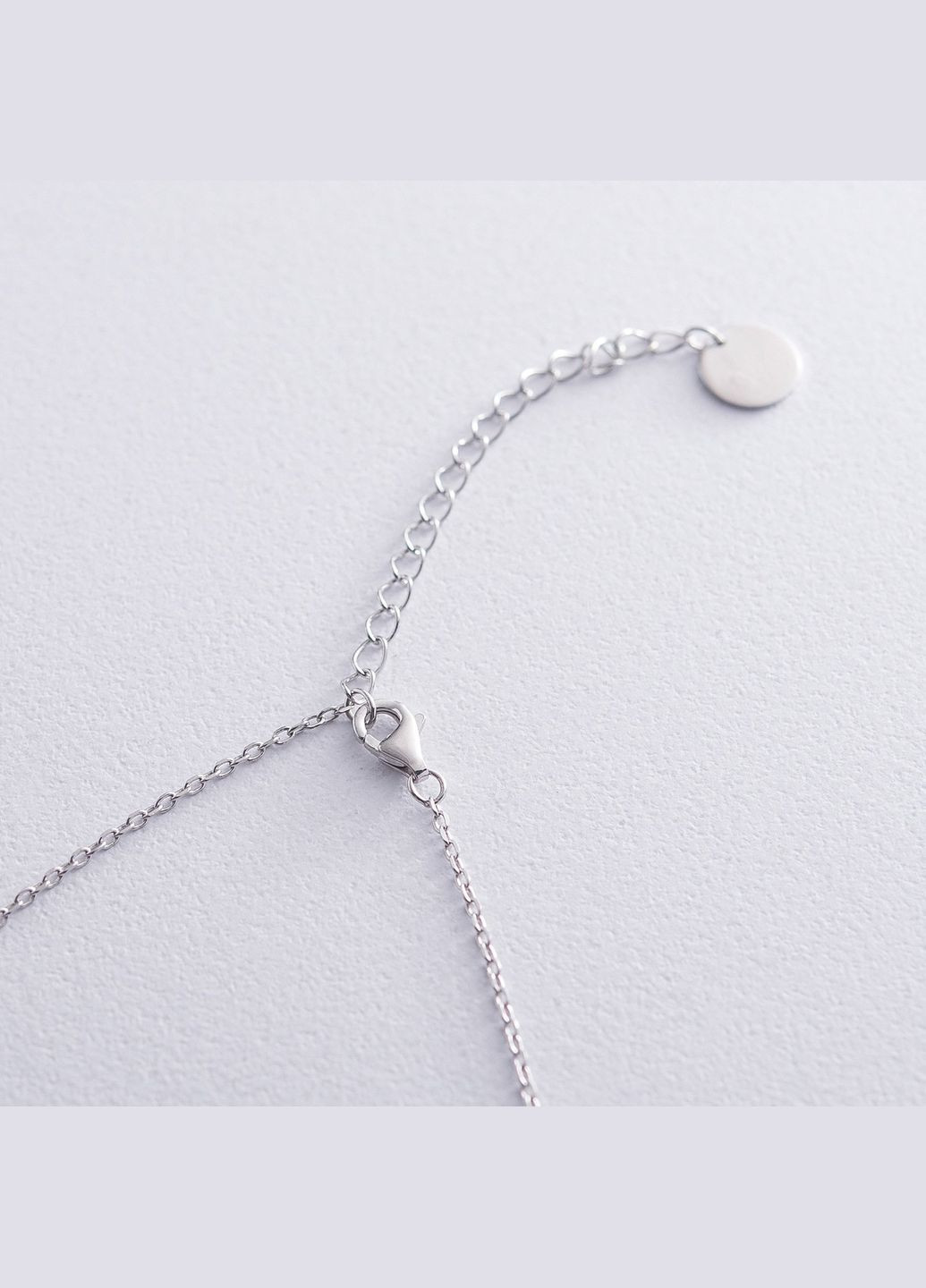 Серебряное колье с фианитами 18940 Oniks (306424318)