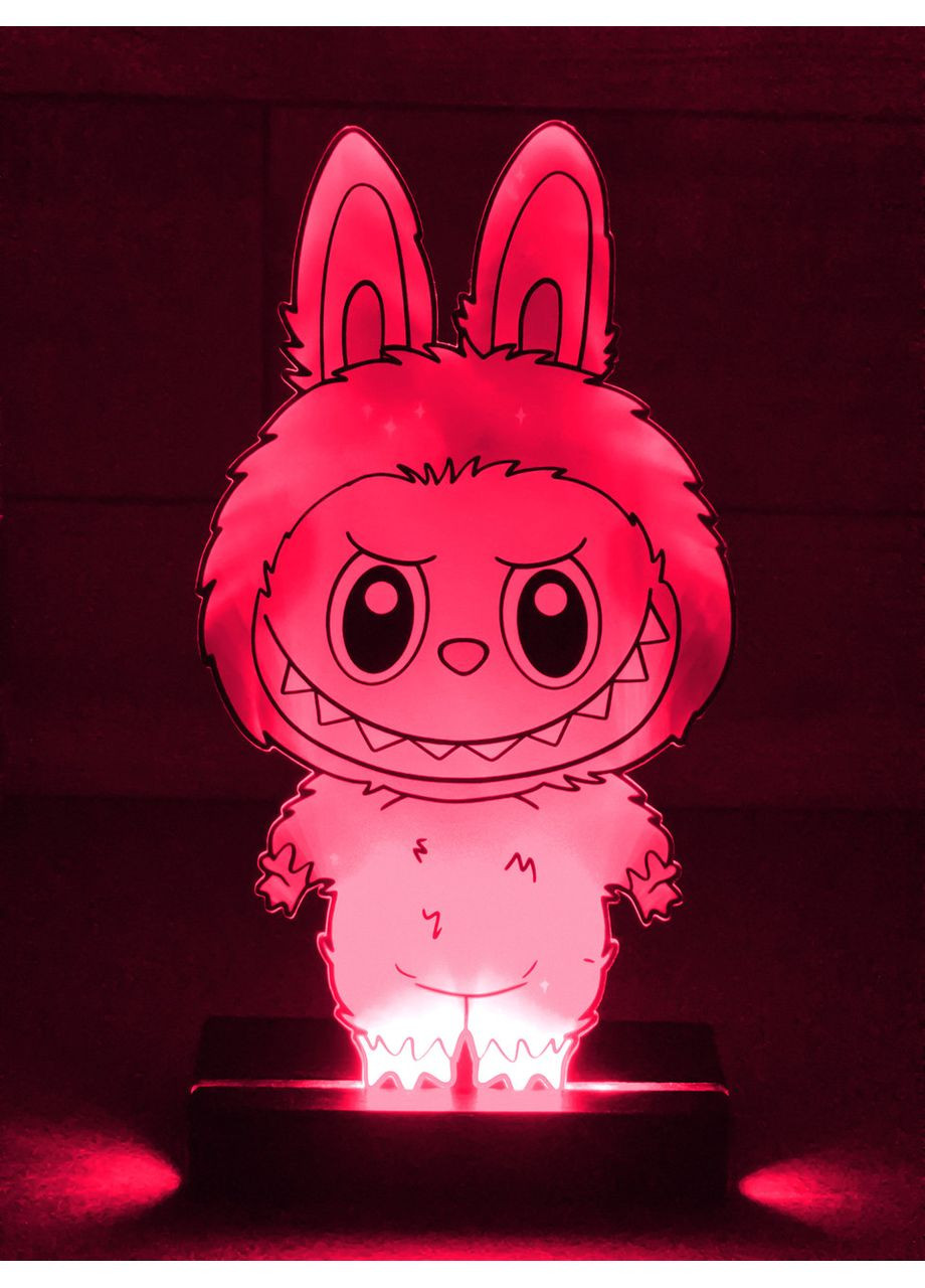 Детский ночник с регулировкой подсветки Лабубу на светлой подставке (дизайн 2) CASE CONTROL (356125338)