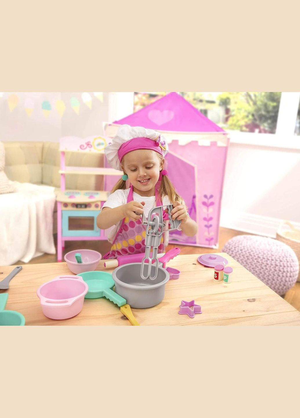 Ігровий набір кухаря Play Circle — посуд для готування і випічки, 21 предмет Battat (338425596)