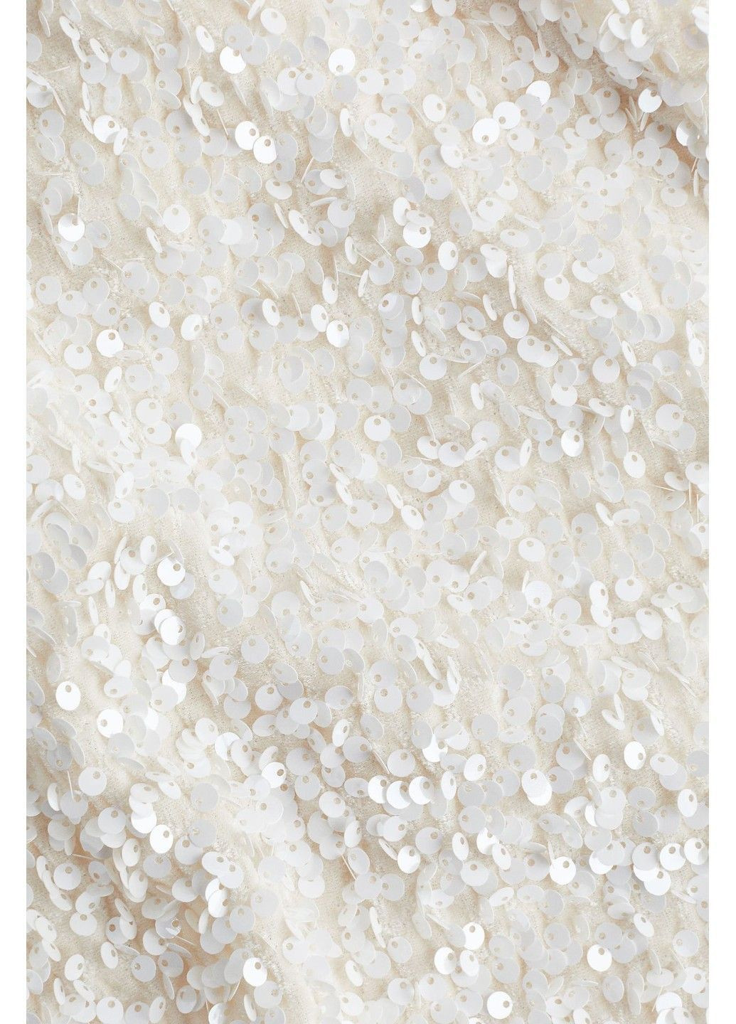 Молочна коктейльна жіноча сукня з блискітками та бантом н&м (58744) xs молочна H&M