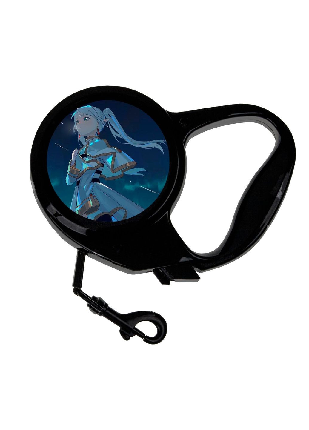 Повідець-рулетка для тварин із принтом Аніме Фрірен, яка проводжає в останній шлях #0011 3 м чорний No Brand (309160433)