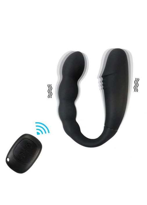 Подвійний анально-вагінальний вібратор Magic Remote з ДК Вібратори Helios (370611755)